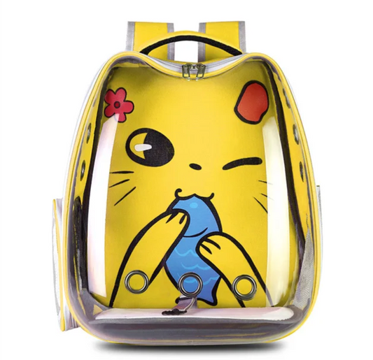 Pet carrier backpack, cute animated designs